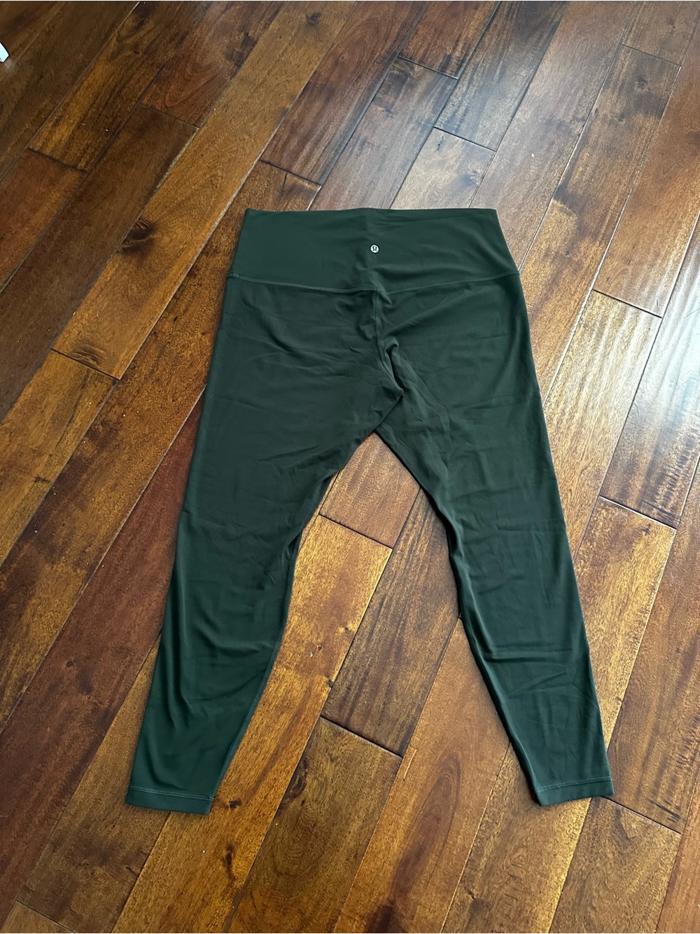 Lululemon Align High Rise Crop 23” dark olive size 18